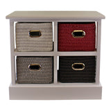 Small Storage Unit With 4 Multicoloured Baskets