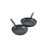 2pc Cermalon Heritage Gold Non-Stick Frying Pan Set
