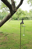Cast Iron and Glass Rustic Outdoor Garden Rain Gauge