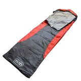 Sleeping Bag Grey And Red Perfect For British Summer Camping