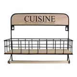 Wall Hanging Kitchen Cuisine Storage Unit with Kitchen Roll Holder
