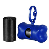 Lightweight Dog Poop Waste Dispenser With Bag Scoop Refill with 2 20pc Rolls of Bags Blue