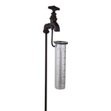 Cast Iron and Glass Rustic Outdoor Garden Rain Gauge