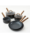 5pc Cermalon Heritage Gold Non-Stick Cookware Set