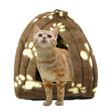 Dog Cat Warm Luxury Soft Fleece Bed Igloo House