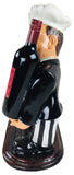 Novelty Resin Chef Hand Painted Wine Bottle Holder