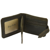 Hugo Enrico Men's Leather Strap Wallet-Brown