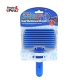 Pro Pet Grooming Hair Brush with Easy Self-Cleaning Button That Removes All Hair