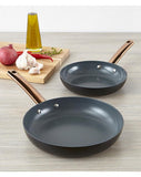 2pc Cermalon Heritage Gold Non-Stick Frying Pan Set