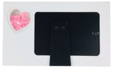 New Born Baby Girl Picture Frame With Confetti Heart
