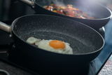 Durastone 5Pc Saucepans & Frying Pans Cookware Set Ceramic Non-Stick Coating With Glass Lids