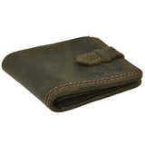 Hugo Enrico Men's Leather Strap Wallet-Brown