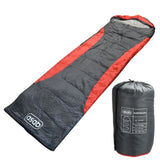 Sleeping Bag Grey And Red Perfect For British Summer Camping