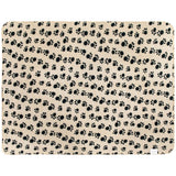 Jumbo Paw print Pet Fleece Blanket 120x100cm Beige