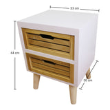 Compact 2 Drawer Unit with Removable Legs