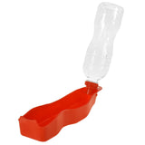 Red Pet Out Door Activity Set Dog & Puppy Tennis Ball Launcher Water Bottle & Doggy Waste Bag Holder
