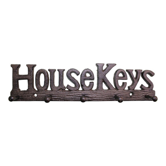 Rustic Cast Iron Wall Hooks, House Keys