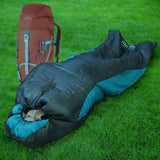 Sleeping Bag Grey And Blue Perfect For British Summer Camping