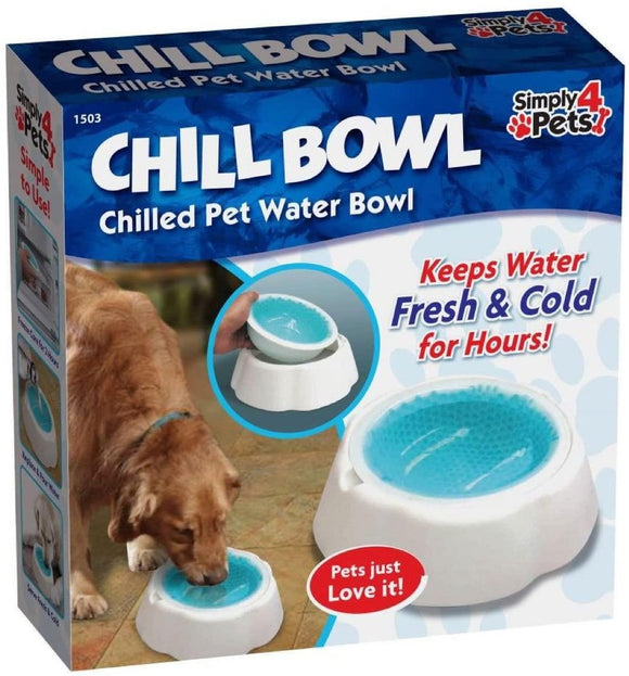 Pet Cooling Water Bowl Freezable Core Gives Chilled Water For Your Cat Or Dog
