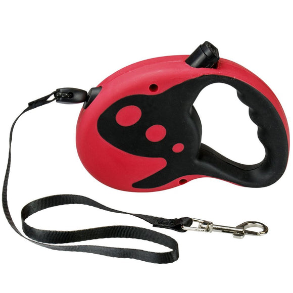 Retractable Dog Lead 10ft/3m 10KG Red
