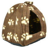 Dog Cat Warm Luxury Soft Fleece Bed Igloo House