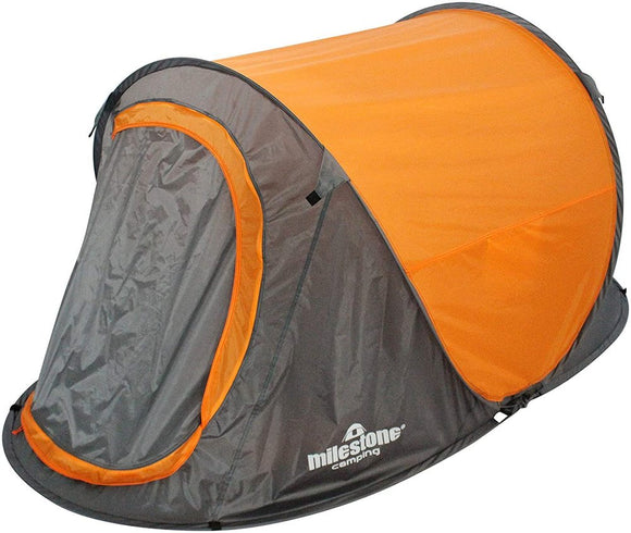 Milestone Waterproof Festival Pop Up Tent Sleeps 2 People