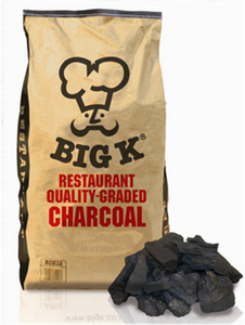 Big K Restaurant Quality Graded Charcoal, 12kg Lumpwood Charcoal Bag